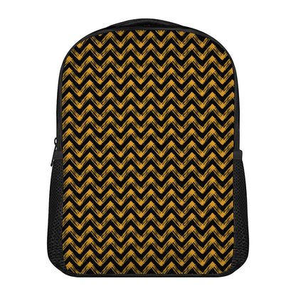 Halloween Chevron Pattern Print Casual Backpack