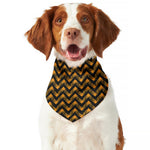 Halloween Chevron Pattern Print Dog Bandana