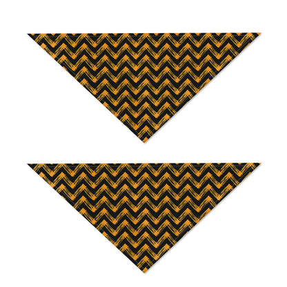 Halloween Chevron Pattern Print Dog Bandana
