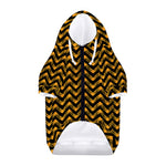 Halloween Chevron Pattern Print Dog Zip Up Hoodie