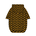 Halloween Chevron Pattern Print Dog Zip Up Hoodie
