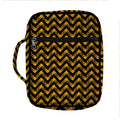 Halloween Chevron Pattern Print Front Pocket Bible Bag