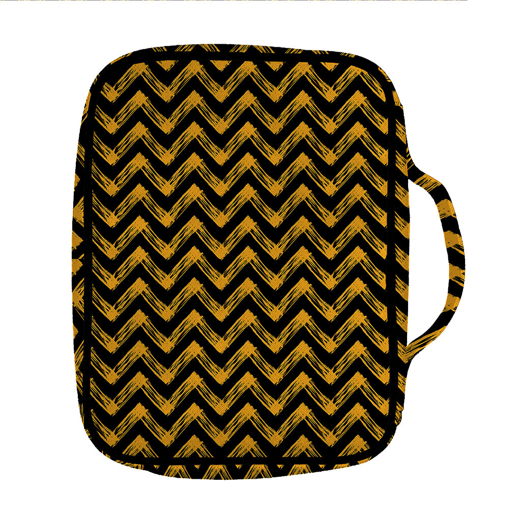 Halloween Chevron Pattern Print Front Pocket Bible Bag