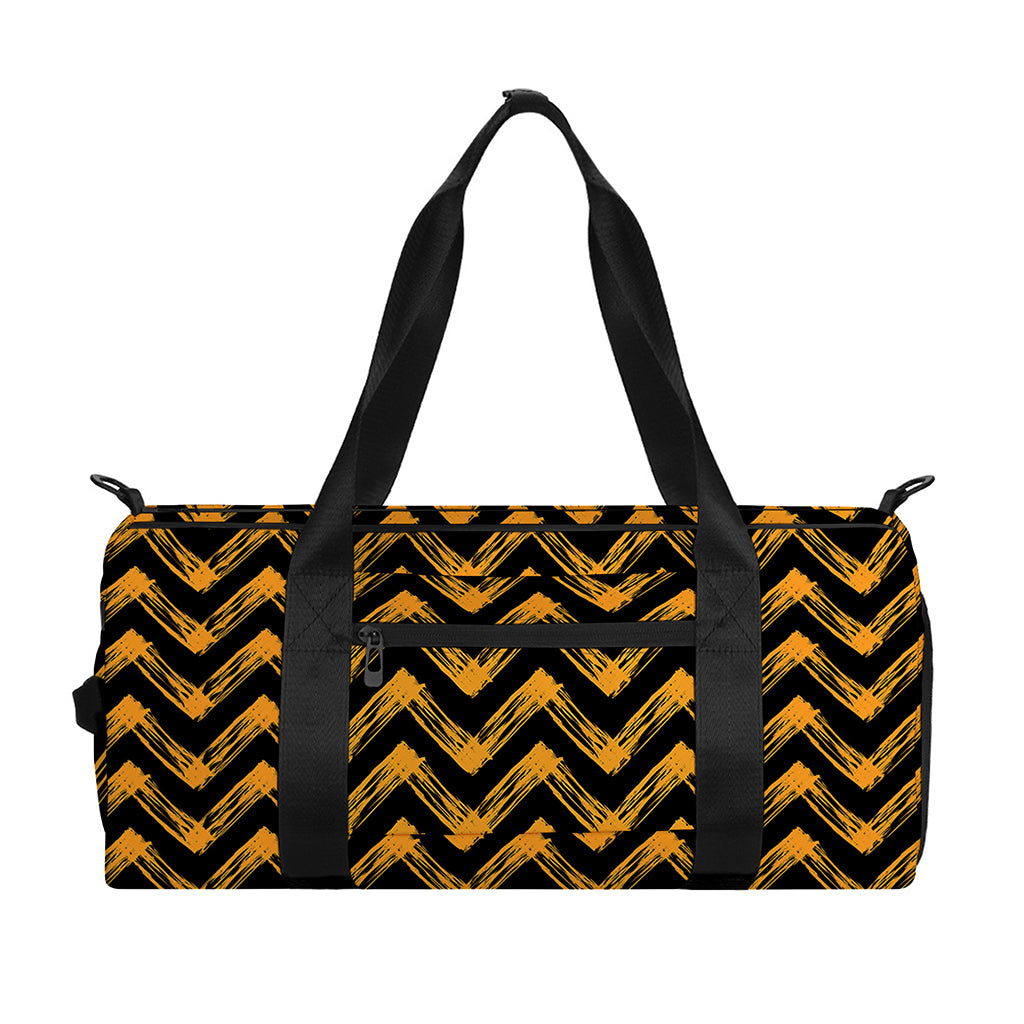 Halloween Chevron Pattern Print Gym Bag