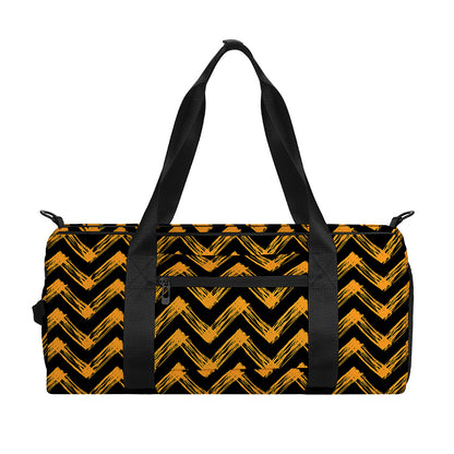 Halloween Chevron Pattern Print Gym Bag