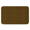 Halloween Chevron Pattern Print Indoor Door Mat