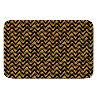 Halloween Chevron Pattern Print Indoor Door Mat