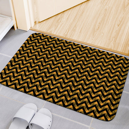 Halloween Chevron Pattern Print Indoor Door Mat