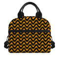 Halloween Chevron Pattern Print Insulated Lunch Bag
