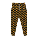 Halloween Chevron Pattern Print Jogger Pants