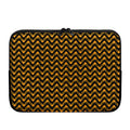 Halloween Chevron Pattern Print Laptop Sleeve