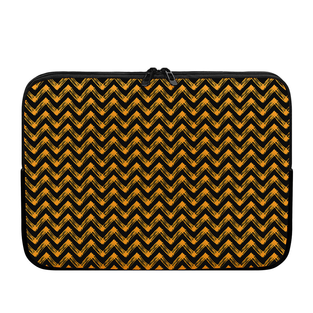 Halloween Chevron Pattern Print Laptop Sleeve