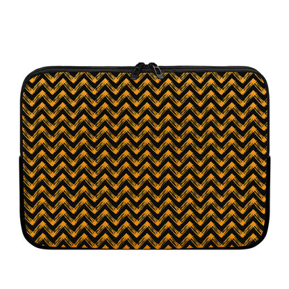 Halloween Chevron Pattern Print Laptop Sleeve