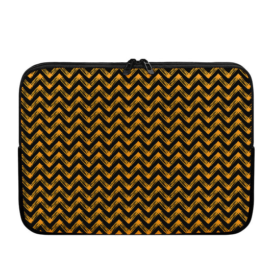 Halloween Chevron Pattern Print Laptop Sleeve