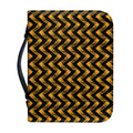 Halloween Chevron Pattern Print Leather Bible Cover