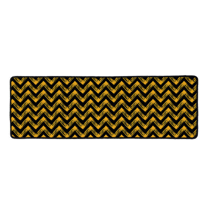 Halloween Chevron Pattern Print Long Kitchen Mat