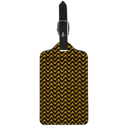 Halloween Chevron Pattern Print Luggage Tag