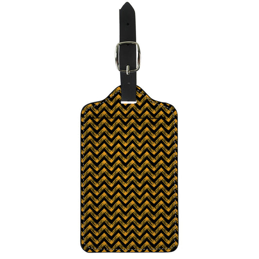 Halloween Chevron Pattern Print Luggage Tag