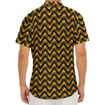 Halloween Chevron Pattern Print Men's Deep V-Neck Shirt