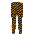 Halloween Chevron Pattern Print Men's Leggings