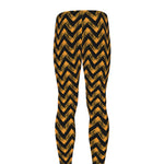 Halloween Chevron Pattern Print Men's leggings