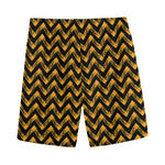 Halloween Chevron Pattern Print Men's Sports Shorts