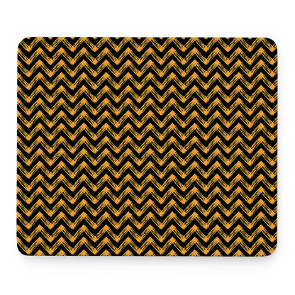 Halloween Chevron Pattern Print Mouse Pad