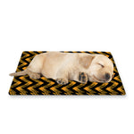 Halloween Chevron Pattern Print Pet Cooling Mat Cover