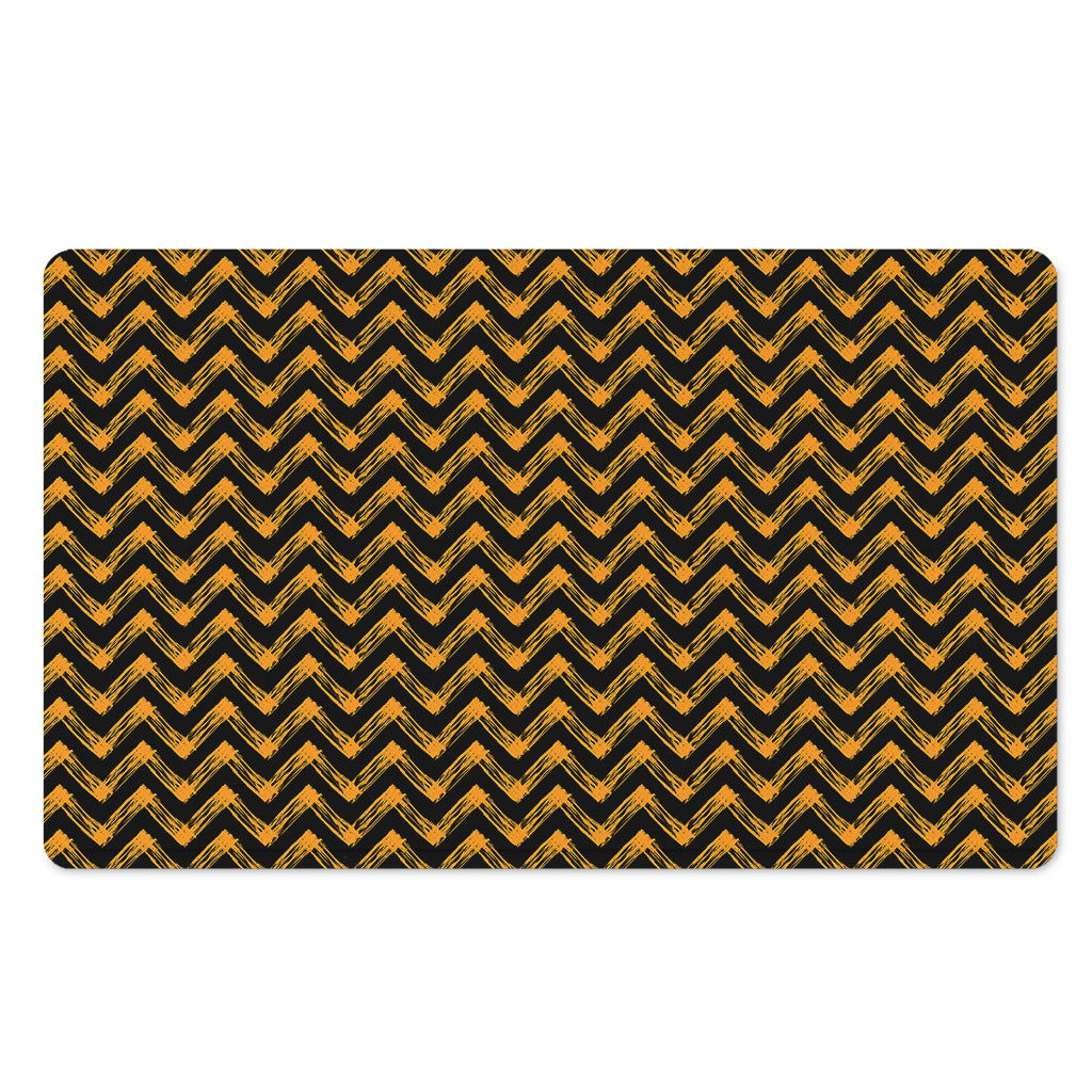 Halloween Chevron Pattern Print Polyester Doormat