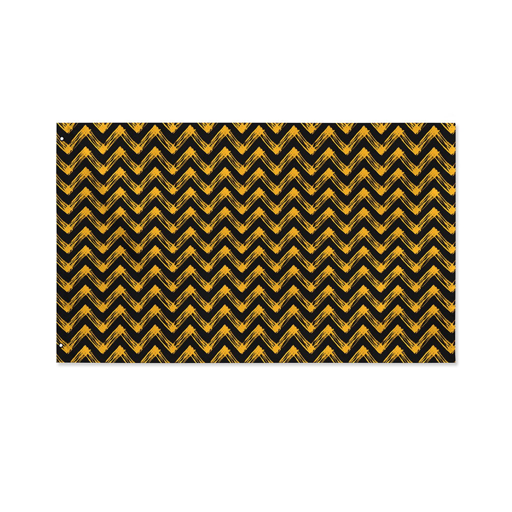 Halloween Chevron Pattern Print Polyester Flag