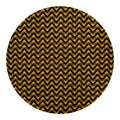 Halloween Chevron Pattern Print Round Blanket