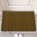 Halloween Chevron Pattern Print Rubber Doormat