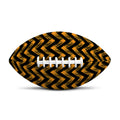 Halloween Chevron Pattern Print Rugby Ball