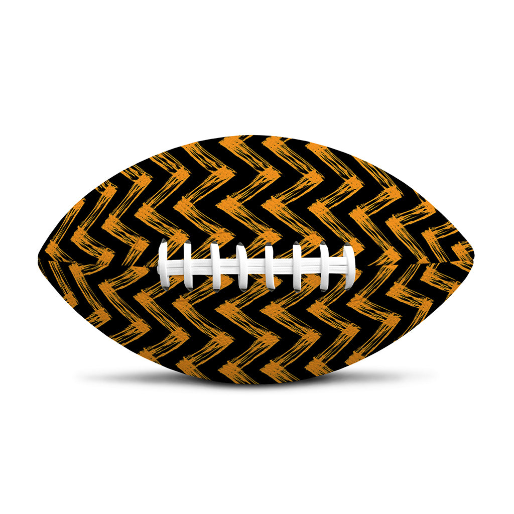 Halloween Chevron Pattern Print Rugby Ball