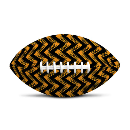 Halloween Chevron Pattern Print Rugby Ball