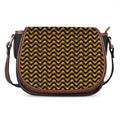 Halloween Chevron Pattern Print Saddle Bag