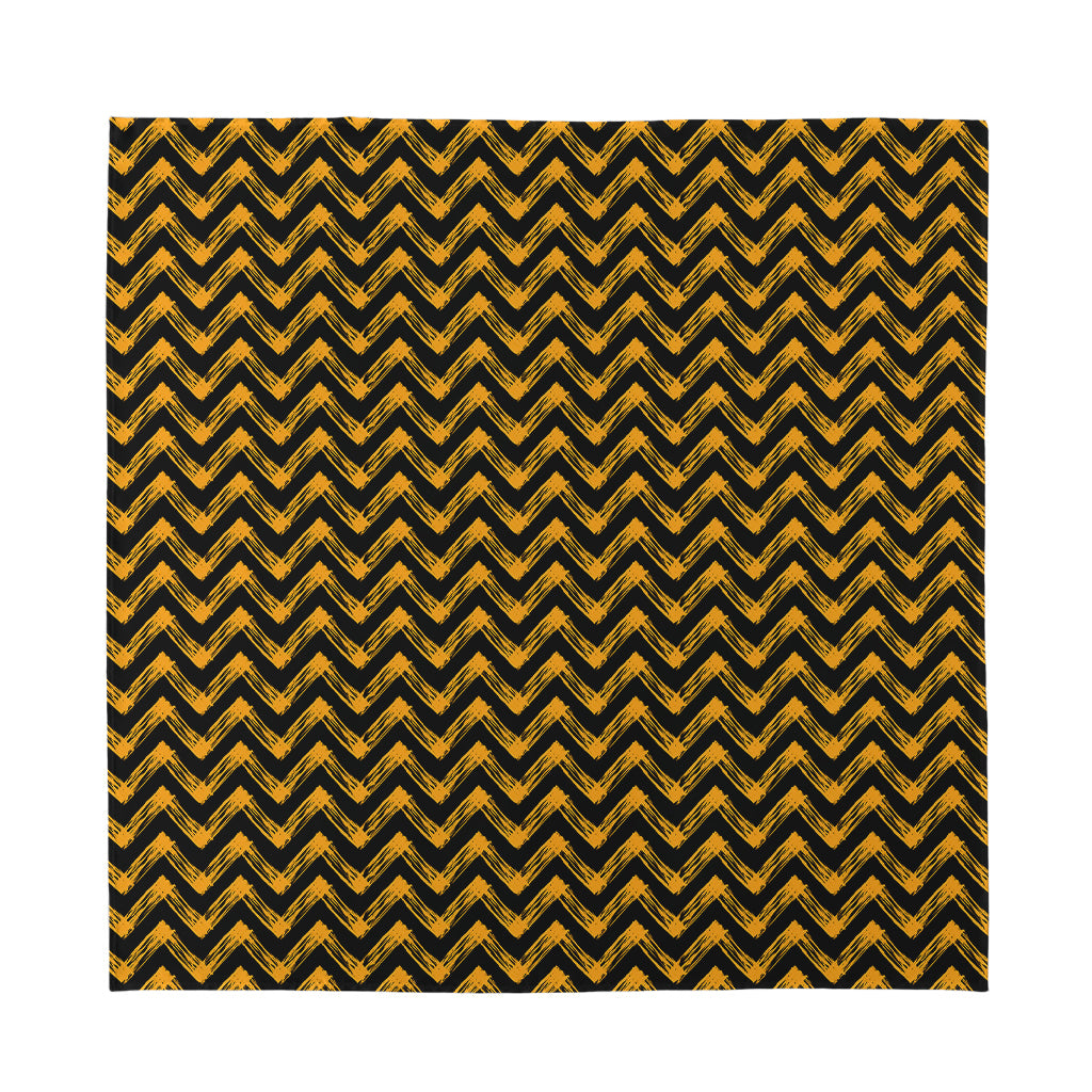 Halloween Chevron Pattern Print Silk Bandana