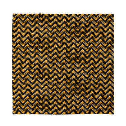 Halloween Chevron Pattern Print Silk Bandana
