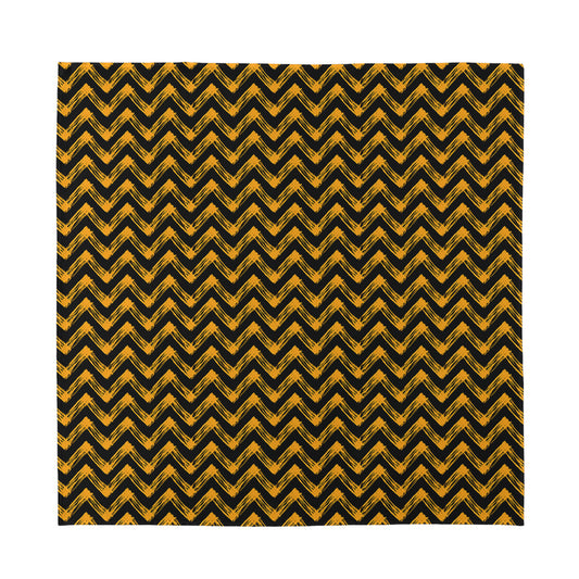 Halloween Chevron Pattern Print Silk Bandana