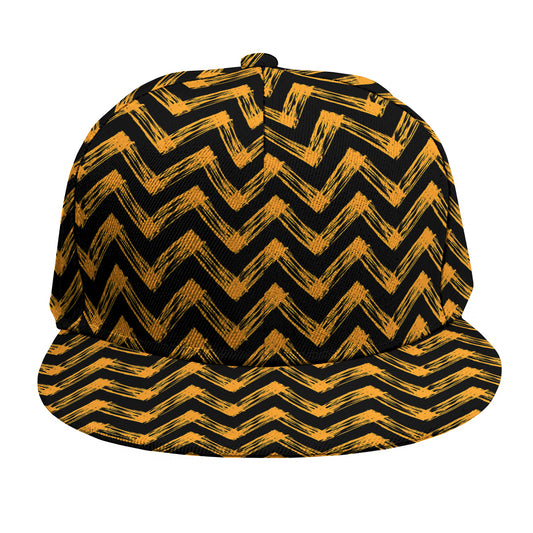 Halloween Chevron Pattern Print Snapback Cap