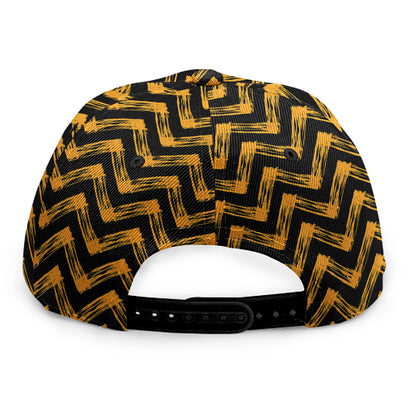 Halloween Chevron Pattern Print Snapback Cap