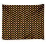 Halloween Chevron Pattern Print Tapestry