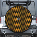 Halloween Chevron Pattern Print Tire Cover With Camera Hole