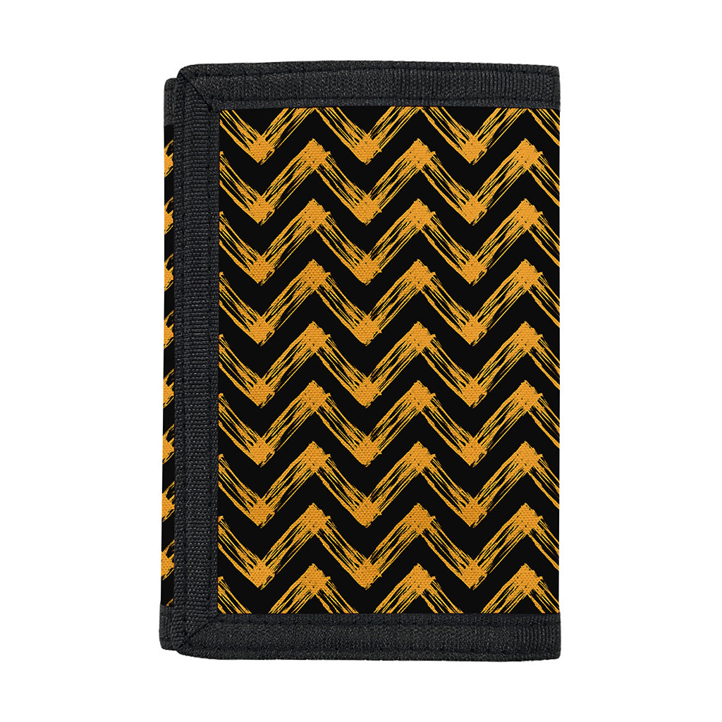 Halloween Chevron Pattern Print Trifold Wallet