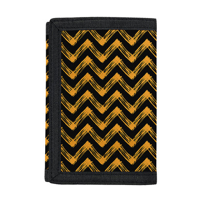 Halloween Chevron Pattern Print Trifold Wallet