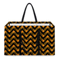 Halloween Chevron Pattern Print Utility Tote Bag