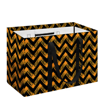 Halloween Chevron Pattern Print Utility Tote Bag