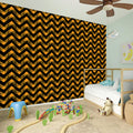 Halloween Chevron Pattern Print Wall Sticker