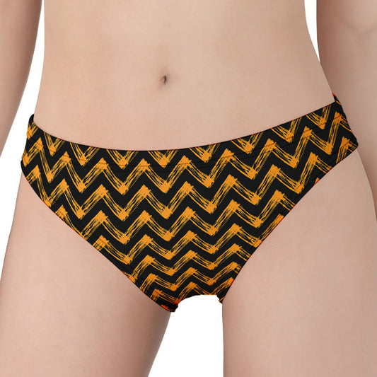 Halloween Chevron Pattern Print Women's Panties