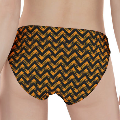 Halloween Chevron Pattern Print Women's Panties